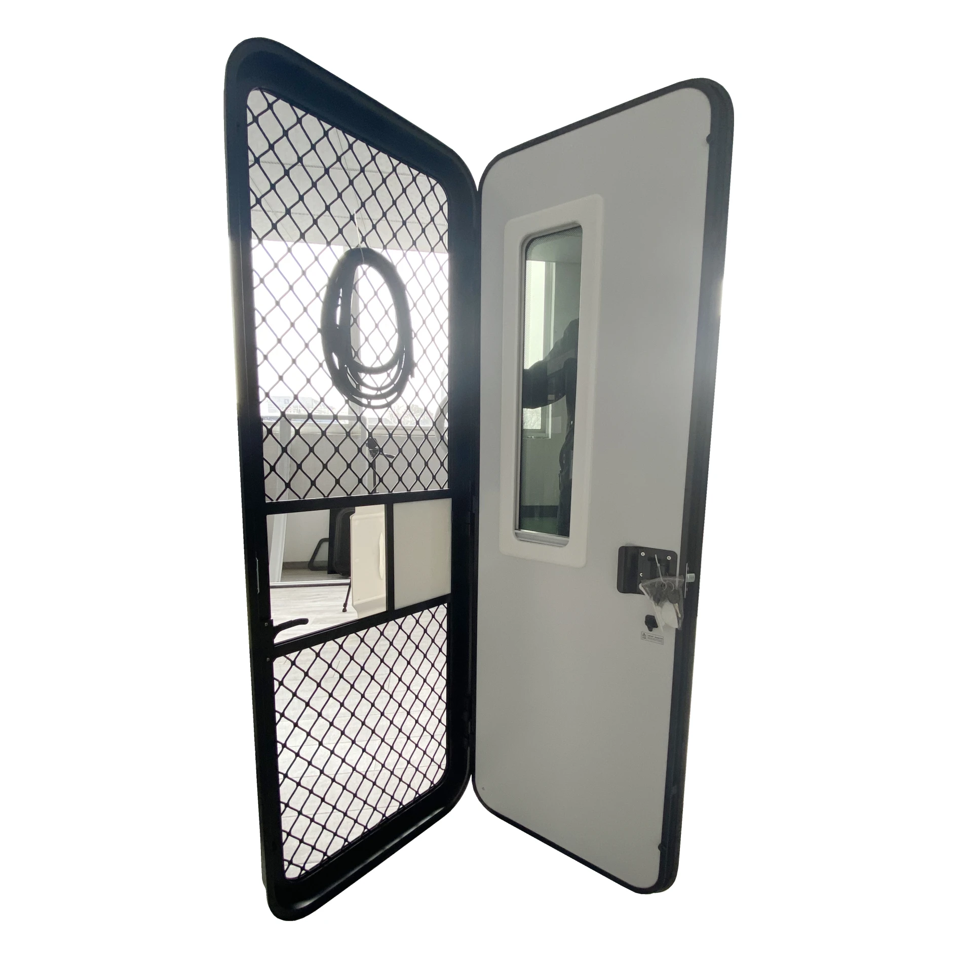 Hot Sale SLD Left/Right Hinge RV Caravan Entry Door With Screen & Lock | Tempered Glass