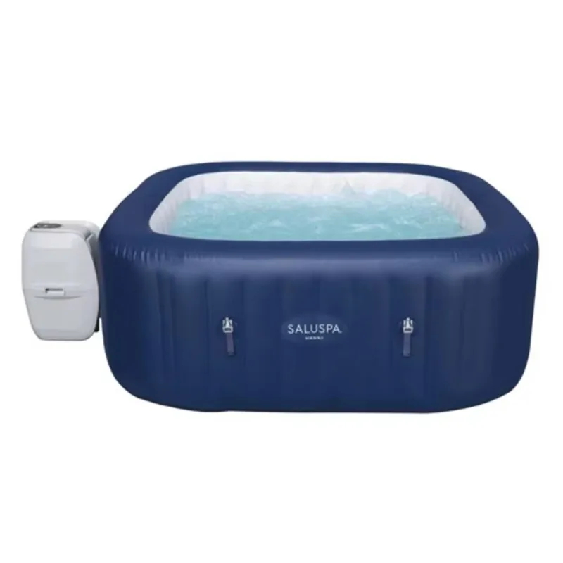 

STLF Lay-Z-Spa Hawaii Inflatable Hot Tub Portable square Spa Pool for 4-6 Person Bubble