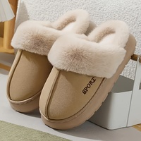 Cozy Women's Winter Slippers - Plush Warm House Shoes with Non-Slip EVA Sole for Indoor/Outdoor. Lightweight & Comfortable!