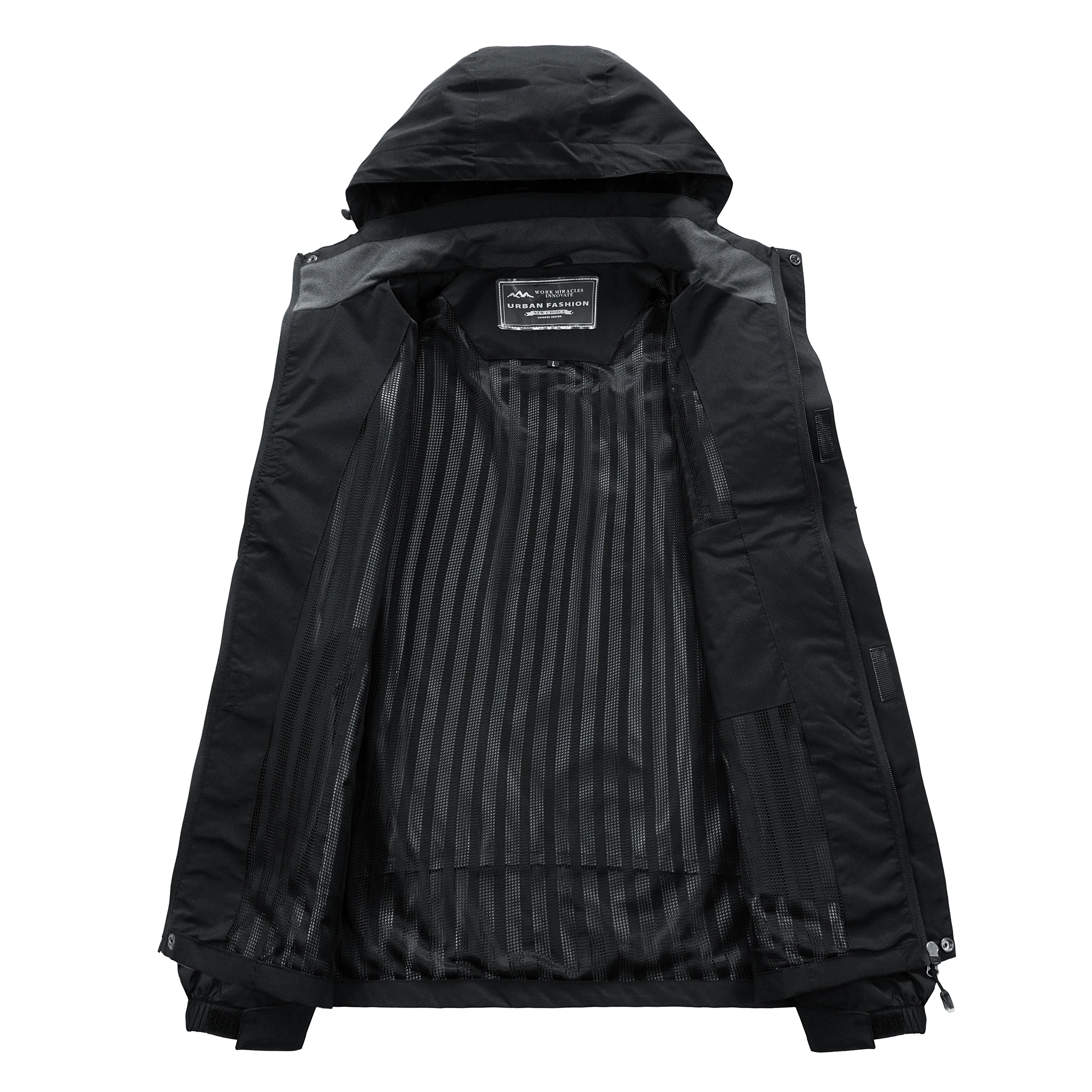 Men's Waterproof Hiking Jacket - Outdoor Adventure Hat 评论和价格