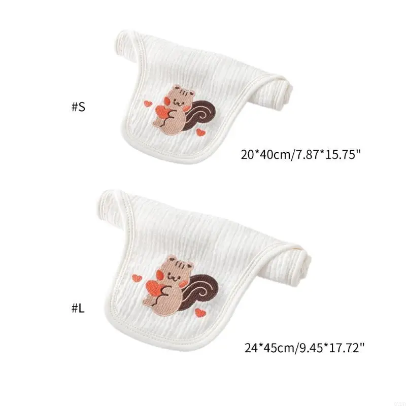 Q22d Baby Back Sweat Sweet Absorbent Absorbent For Boys Girl 0-6y Bordado transpirable Bordado transpirable Toalla sudor