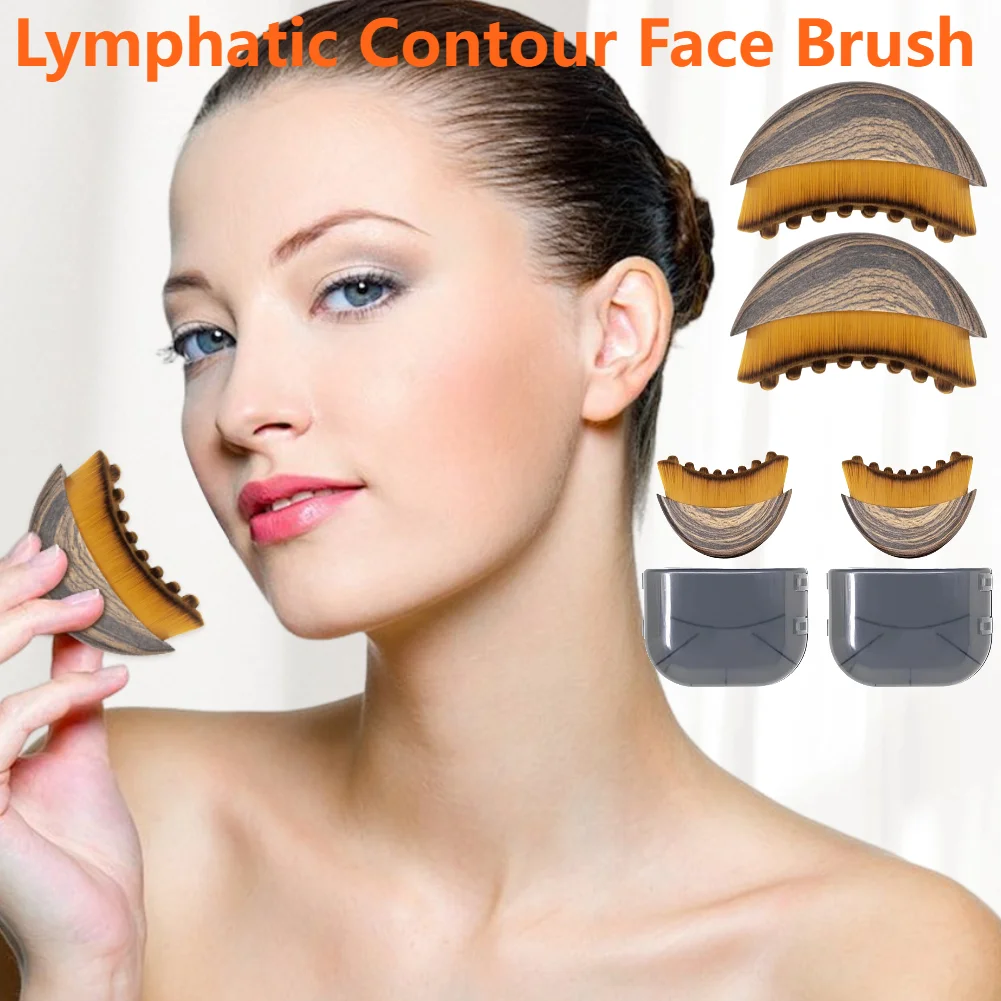 

Lymphatic Contour Face Brush Dry Brushing Face Brush Lymphatic Drainage Massager for Face Chin Sculpting The Skin Relief Fatigue