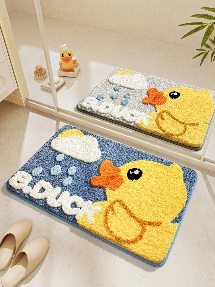 

Коврик для ванной и прихожей Dajiang Little Yellow Du: Впитывающий, нескользящий, для дома