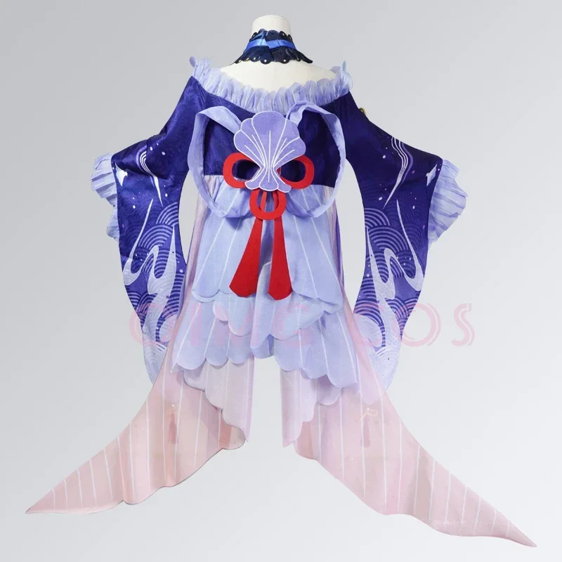 2025 New Sangonomiya Kokomi Cosplay Costume Genshin Impact Uniform Wig Anime Chinese Style Halloween Costumes Game AA