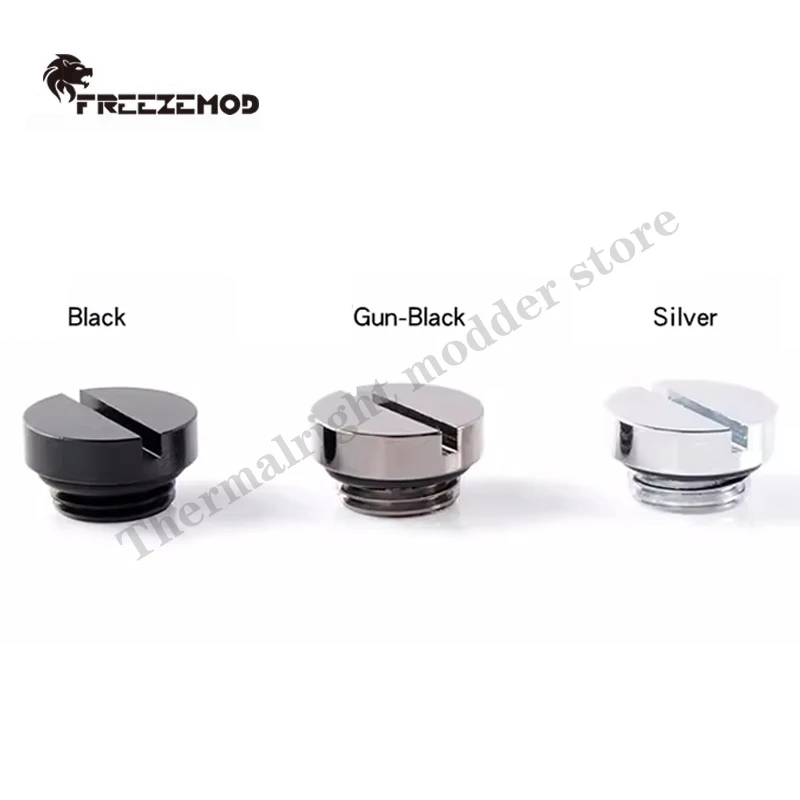 Freezemod encaixe de parada de resfriamento de água de computador, tipo de slot de moeda de tampa de parada de água suave, material de latão, GDT-YZ de última geração