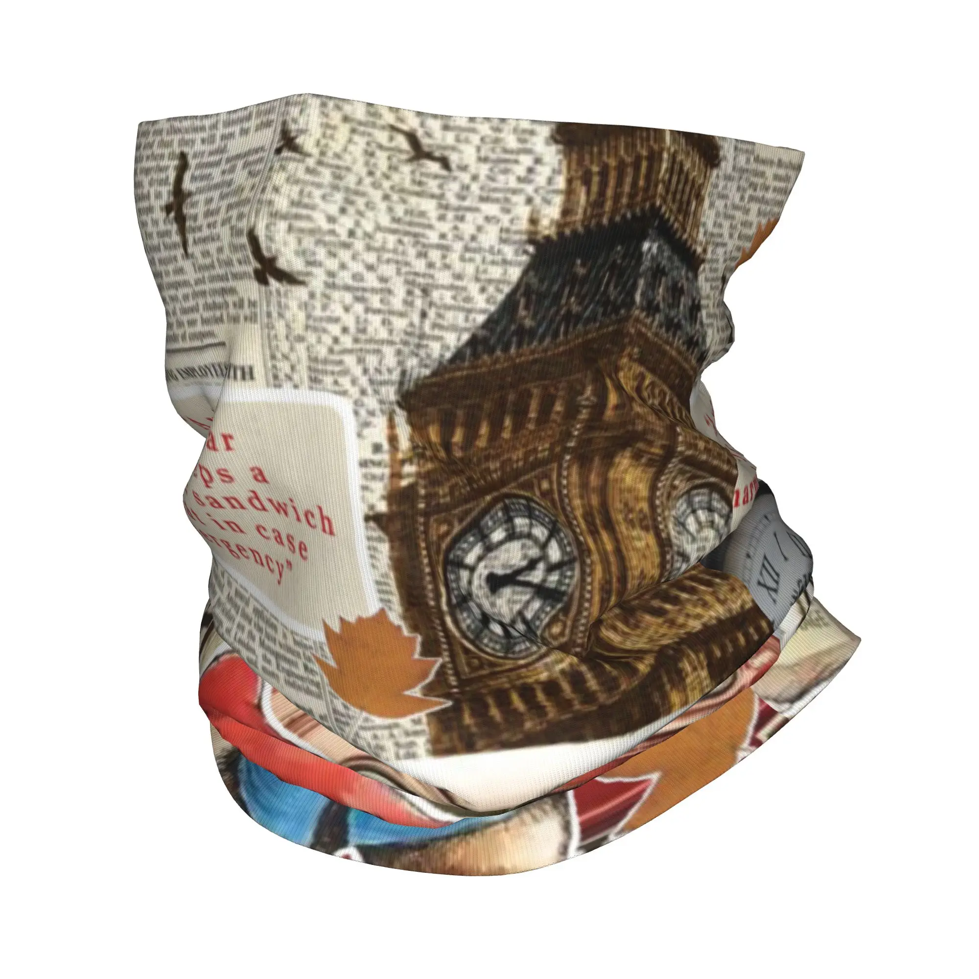 British Fairy Tales Paddingtons Bear Movie Bandana Neck Gaiter UV Protection Face Scarf Cover Men Women  Headwear Tube Balaclava