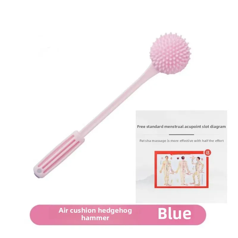 Handheld Massage Hammer Meridians Back Knock Massage Hammer Back Massage Leg Relaxing Massager Double Head Percussion Massager