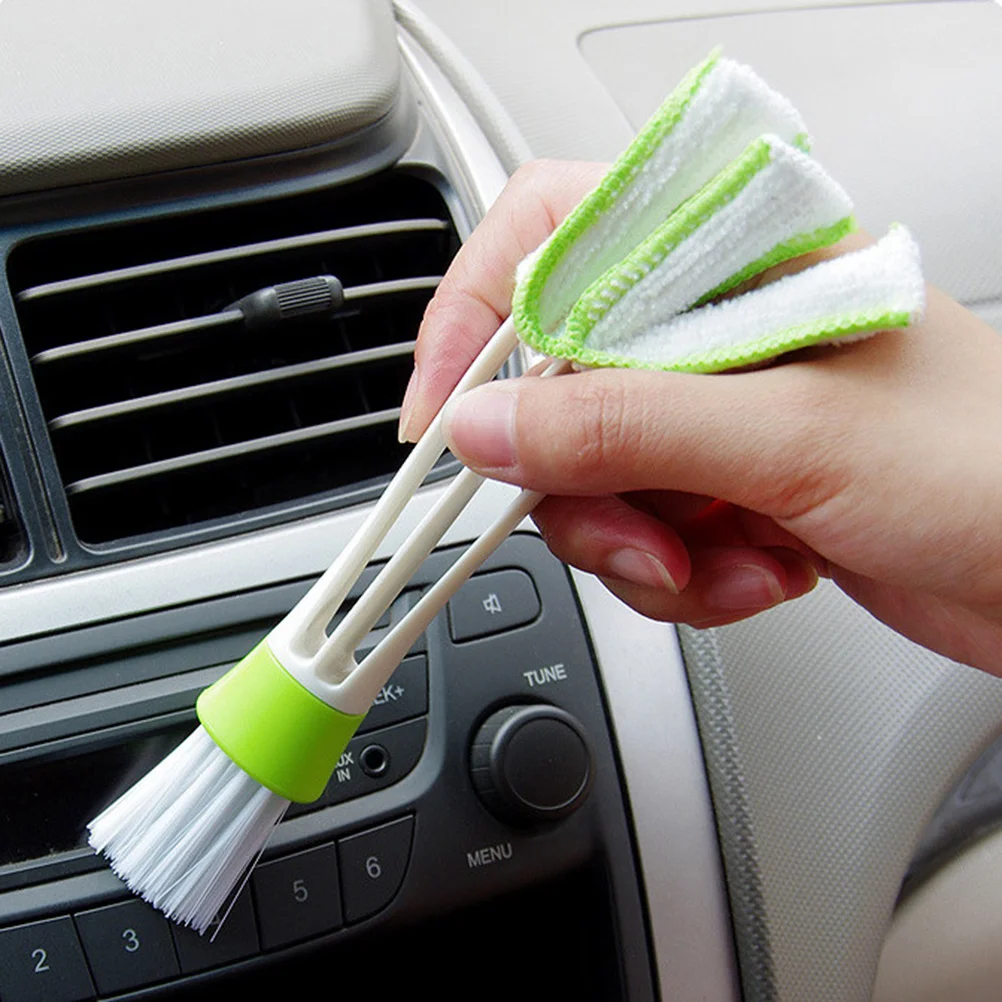 2 Pcs Duster Air Vent Blinds Dirt Duster Cleaner Cleaning Brush Dust Brush for Air Conditions Car Air Outlets Car Interior Clean