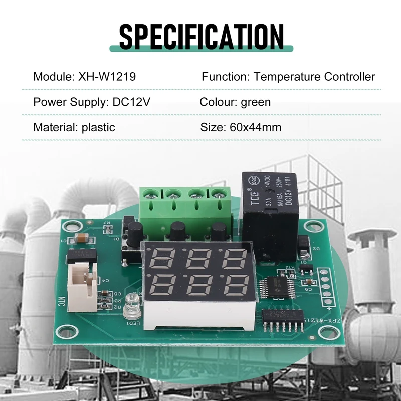 DC12V XH-W1219 คุณภาพสูง NTC Sensor Switch Regulator Sensor โมดูลอุณหภูมิเทอร์โม