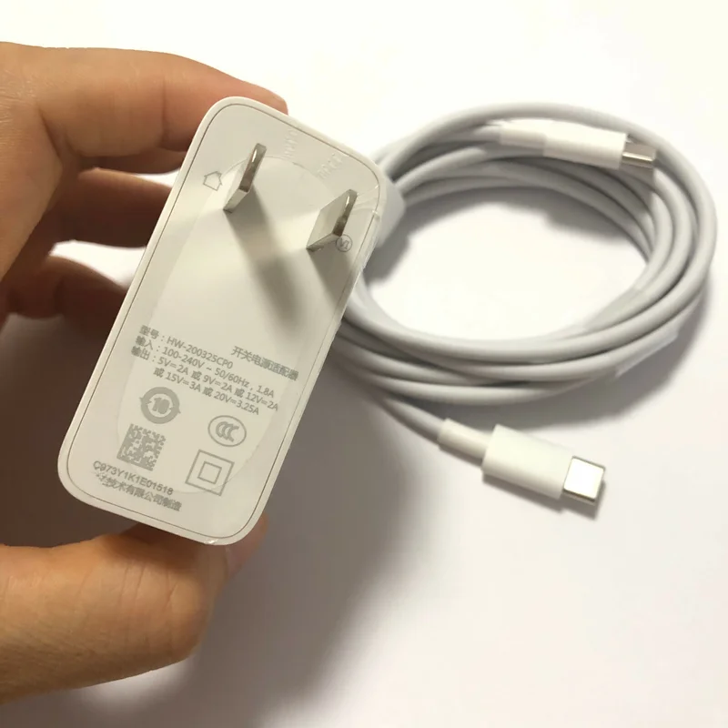 新しい hw-200325cp0 UP0 充電器 65W Huawei matebook x Pro / X / E 電源アダプター用