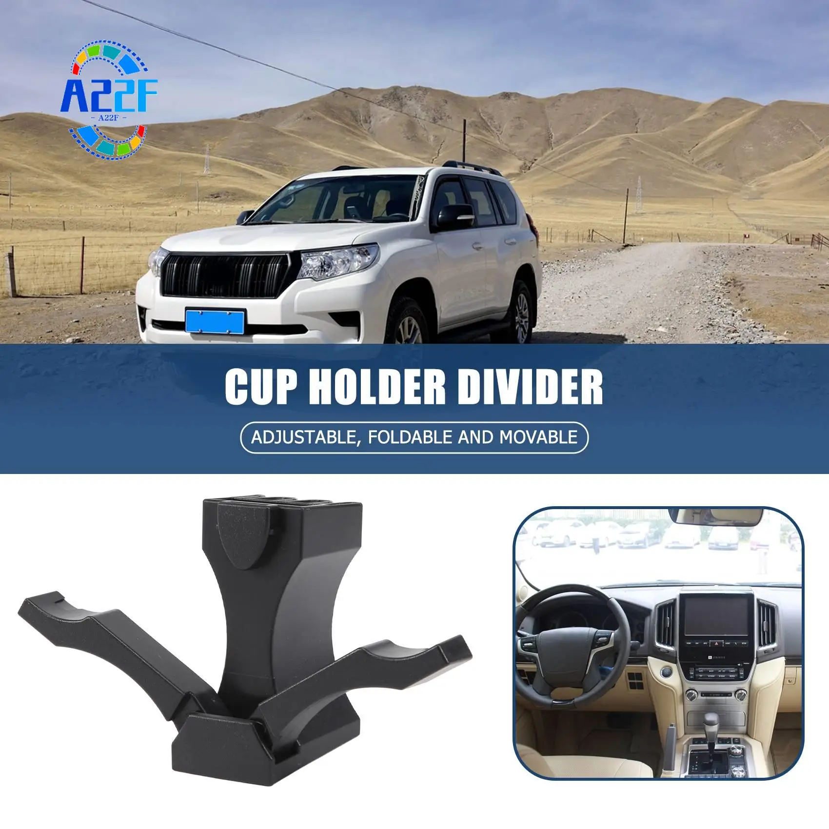 A22F-para Toyota Landcruiser 200 Prado 120 portavasos divisor inserto 55633-60040