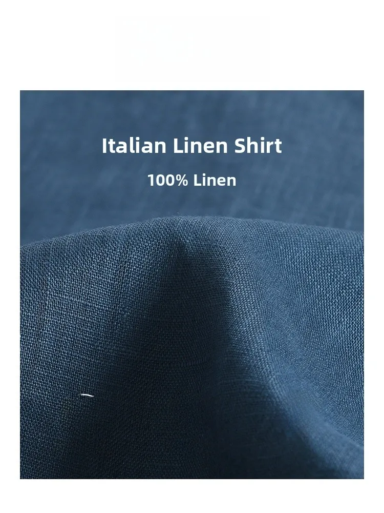 เสื้อเชิ้ตผ้าลินินคุณภาพสูง Hanu แขนยาว สไตล์ลำลอง เหมาะสำหรับใส่ทำงาน เดินทางในเมือง ผู้ชาย แฟชั่นฤดูใบไม้ผลิ ทรงหลวม ระบายอากาศได้ดี ซับเหงื่อ