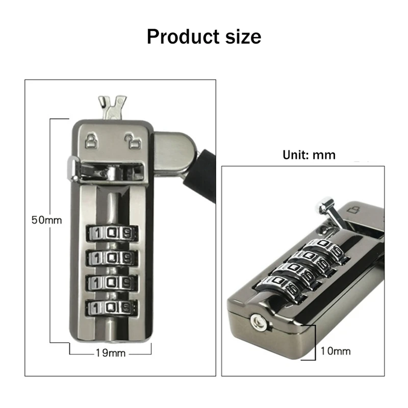 【CALIENTE】 10X Laptop Lock 7000 3X5mm Pequeno Keyhole Computador Bloqueio Anti-Roubo Adequado para DELL Alien Spirit Mais Queima