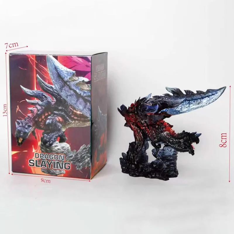 Image of 13cm Neue Monster Hunter Glavenus Statische Modell-Actionfiguren PVC Desktop-Ornament Modellspielzeug Überraschungs-Statue Geschenke Sammlerstück