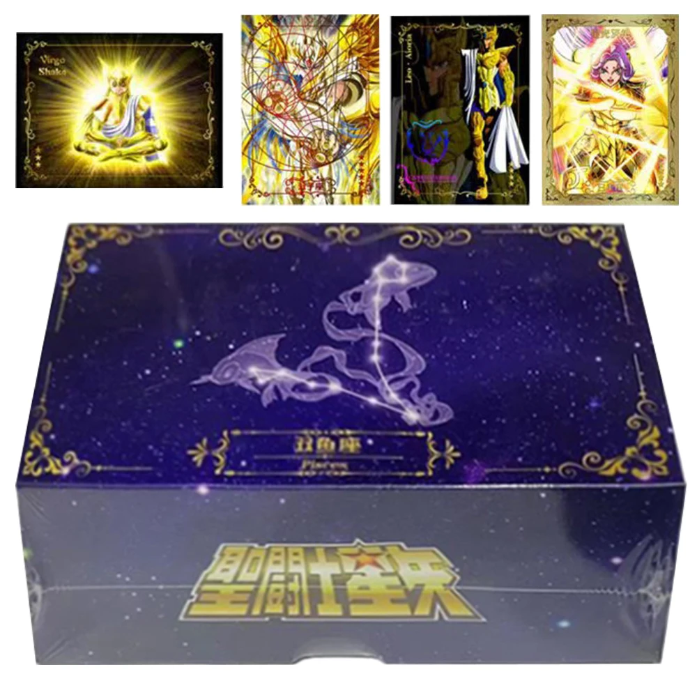 

Saint Seiya Collection Card For Children Saori Kido Aiolia Exquisite Colorful Sparkling Round Dot Limited Game Card Kids Gifts