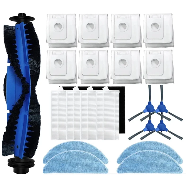 Основная щетка, мешки для пыли, фильтр, боковая втулка, аксессуары для робота-пылесоса для Cecotec Conga 2290 Ultra-A77G