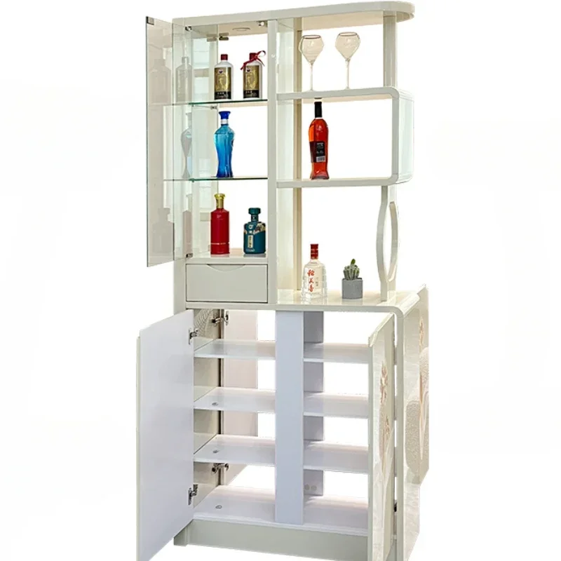 Cream Cabinet Reinforced Frame Scratch Resistant Sturdy Construction Easy to Clean Modern Design Easy Installation
