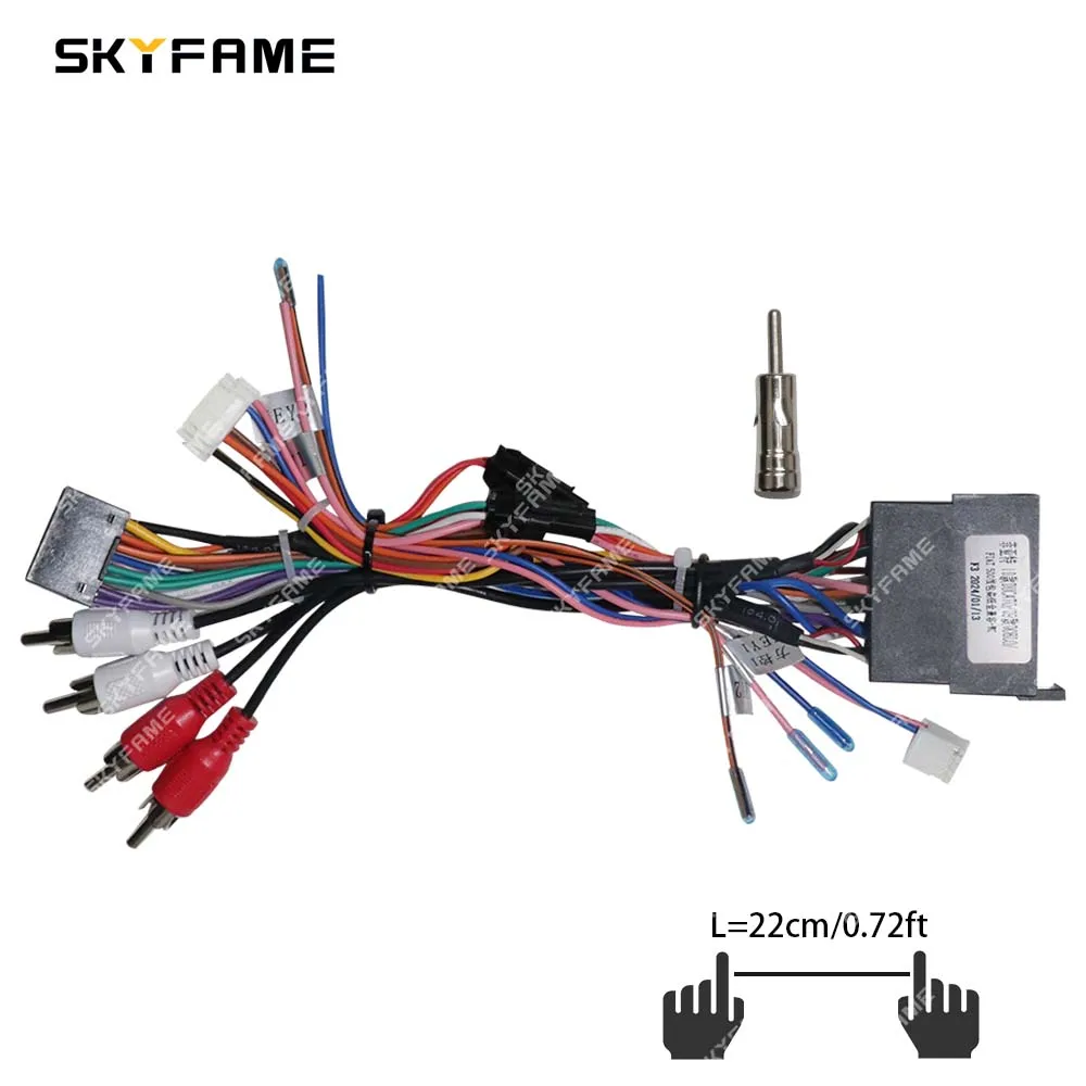 محول تسخير أسلاك السيارة من SKYFAME ، جهاز فك ترميز صندوق كان ، راديو أندرويد ، كابل طاقة لفيات دوكاتو ، دوبلو ، باندا ، فيورينو ، FTF1.20
