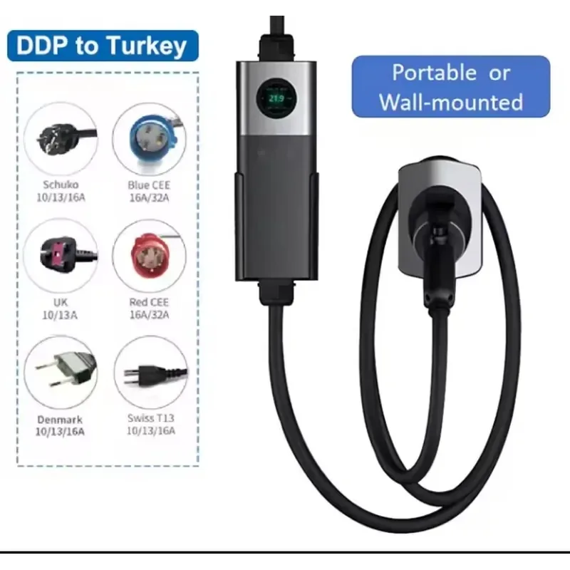 Hot Sale Tary EV-22kW OCPP Public EV Charger 16A 32A EV Charging Station 11kW Wallbox Public Fast Ev Charger