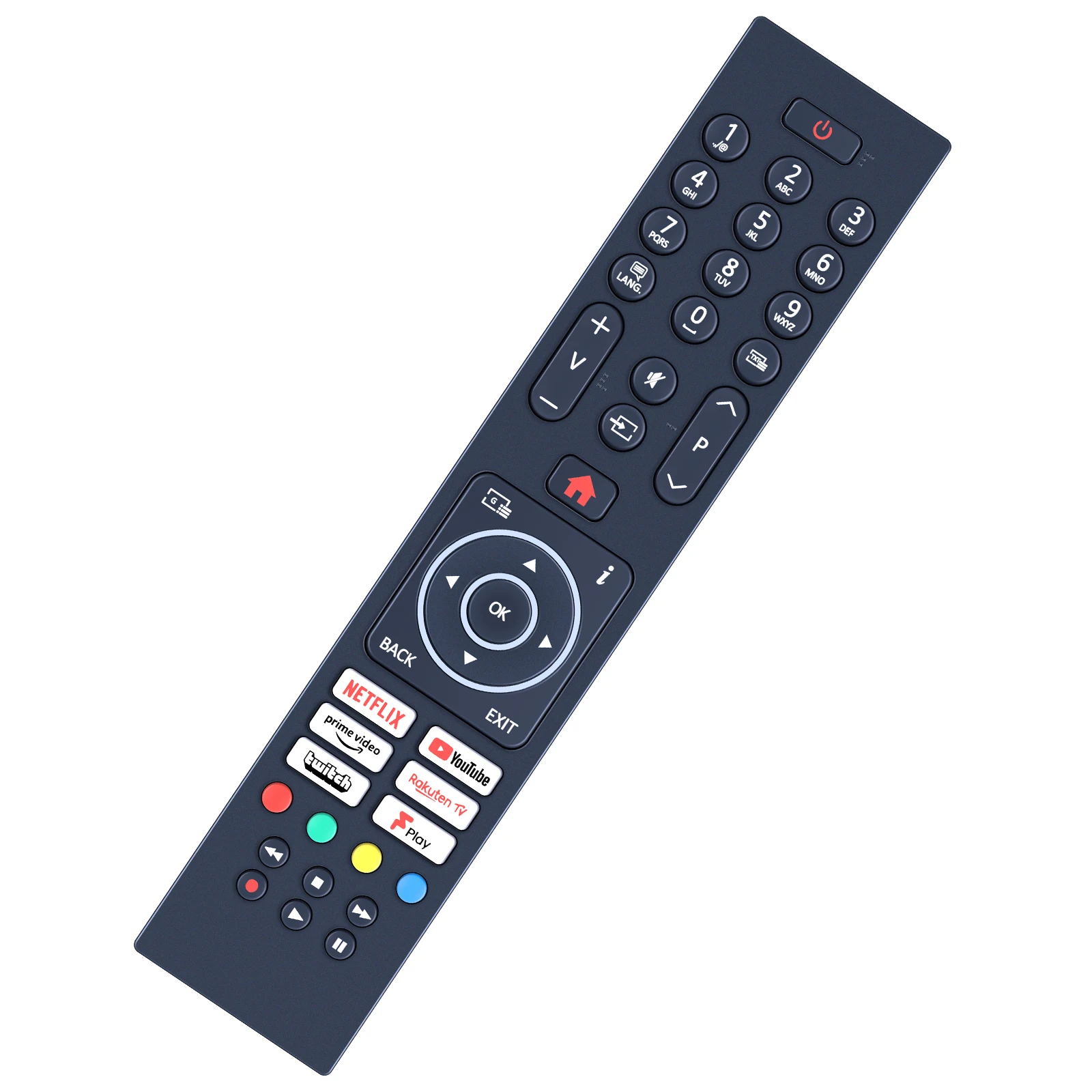 RC45137P Smart HD TV Fernbedienung für Logik/Nordmende/Techwood/Luxor LUX0143010 LUX0165005/01 L32SHE22 ARTX55UHD 65AO11UHD LED