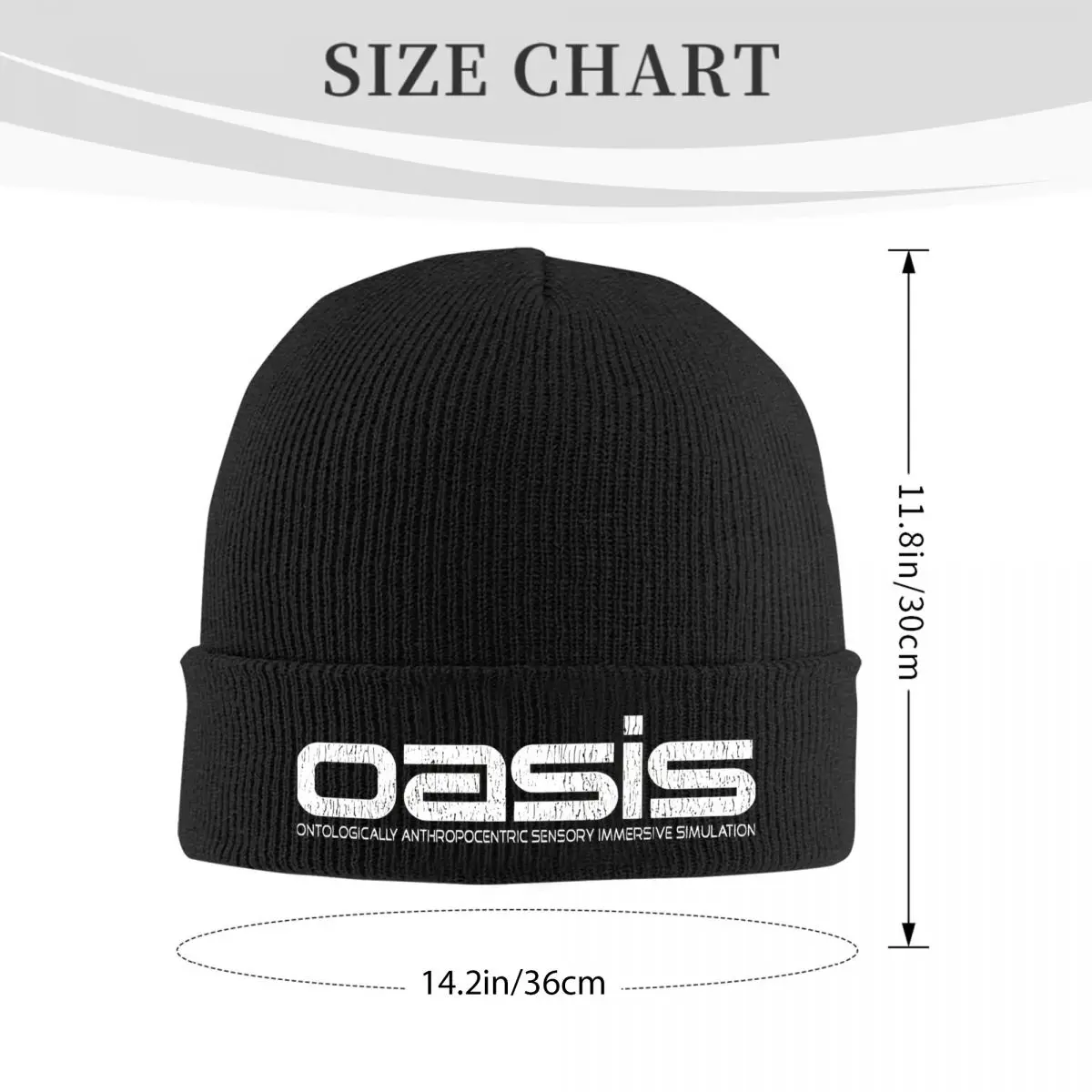 O-oasis Ready Player One Halliday gorro de punto, gorros cálidos de Hip-hop para hombres y mujeres, Otoño e Invierno