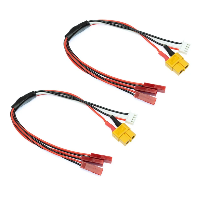 

1/2 шт., адаптер для зарядного кабеля XT60, 22awg 15 см: 3x1S Lipo SR120/mQX/ Solo Pro 328