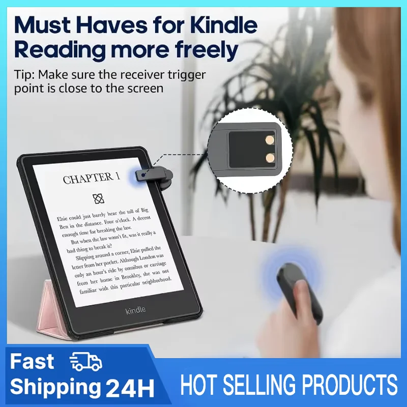 

Remote Control Page Turner for Kindle Paperwhite Oasis Kobo eReaders Camera Video Recording Page Turner Clicker Reading Novels