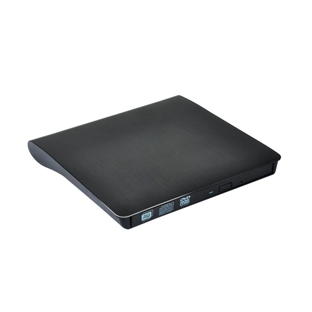 

External Burning Optical Drive DVD Data Transfer Universal Burner Rewriter Black