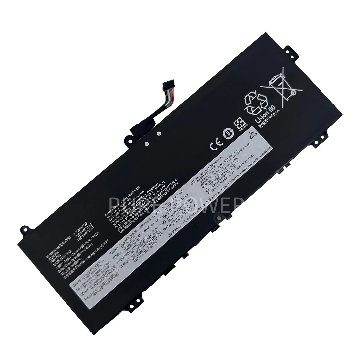 New Laptop Battery L19M4PG2 7.68V 51WH 6642mAh High Quality For Lenovo IdeaPad Flex 5 CB-13IML05 L19D4PG2 L19L4PG2