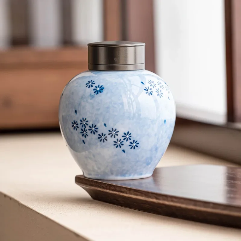 Daisy Tea Can High-grade Tea Storage Tank Moisture-proof and Dust-proof Sealed Tank Storage Tank Tea Warehouse Coffee Container