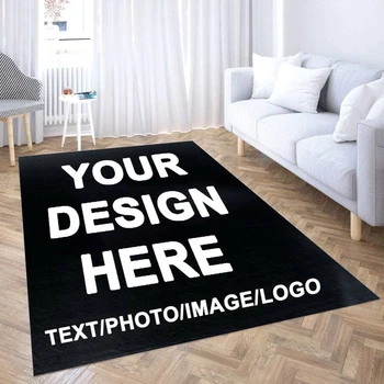 Custom Rug with Logo Customized Door Mat Custom Carpet Personalized Area Rug for Bedroom B