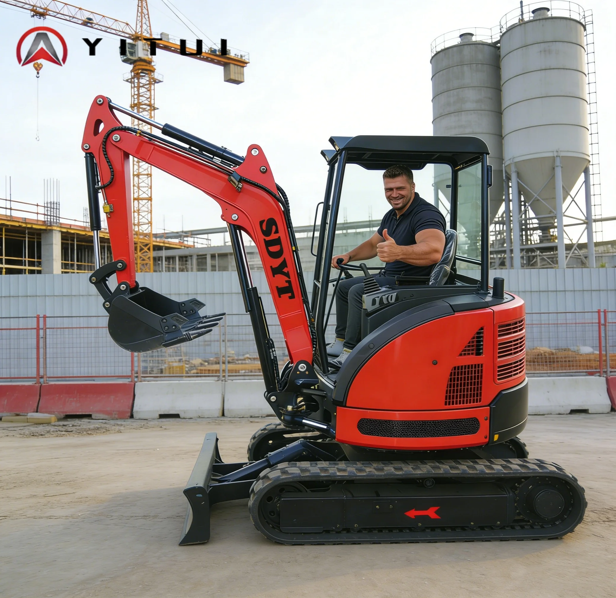 

Мини-экскаватор 3,5 т 2026 года с индивидуальной комплектацией, многофункциональный, с функциями EPA, интегрированный дизайн, доставка от двери до двери