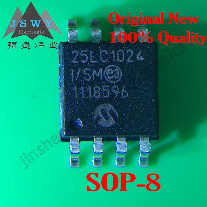 

(5/20 PCS) 25LC1024T-I/SM 25LC1024TI SOP-8 package 100% brand new original in-stock serial EEPROM chip with fast shipping