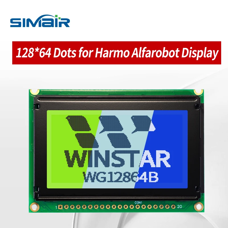 Original WG12864B display module LCD12864 graphic dot matrix LCD yellow screen parallel port