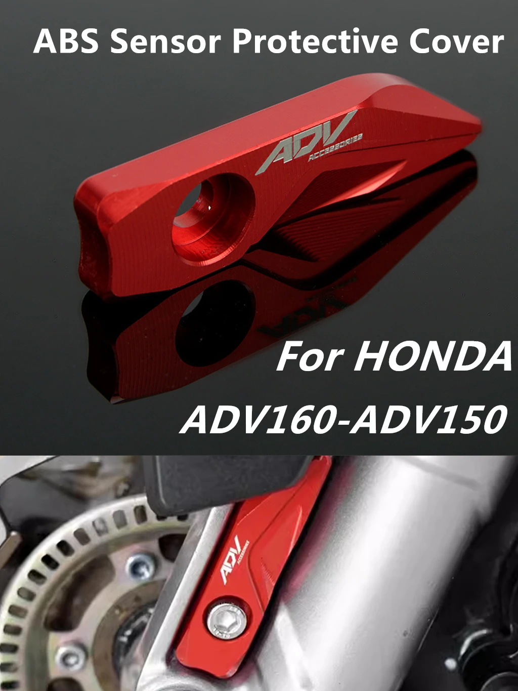 Für honda adv160 adv150 adv160 Vorderrad bremse abs Sensor Schutzhülle Motorrad cnc Aluminium legierung Zubehör