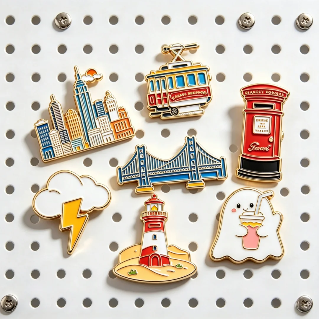 Personalized Custom Souvenir Refrigerator Magnets Gold Plated Zinc Alloy High Quality Custom Durable Metal Fridge Magnets