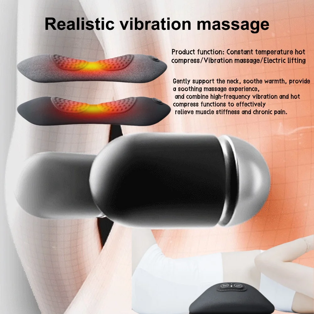 

Электрический массажер для подъема поясничных позвонков, тепловой компресс для улучшения талии, массажер для кривизны 3 в 1, подушка для талии для сна