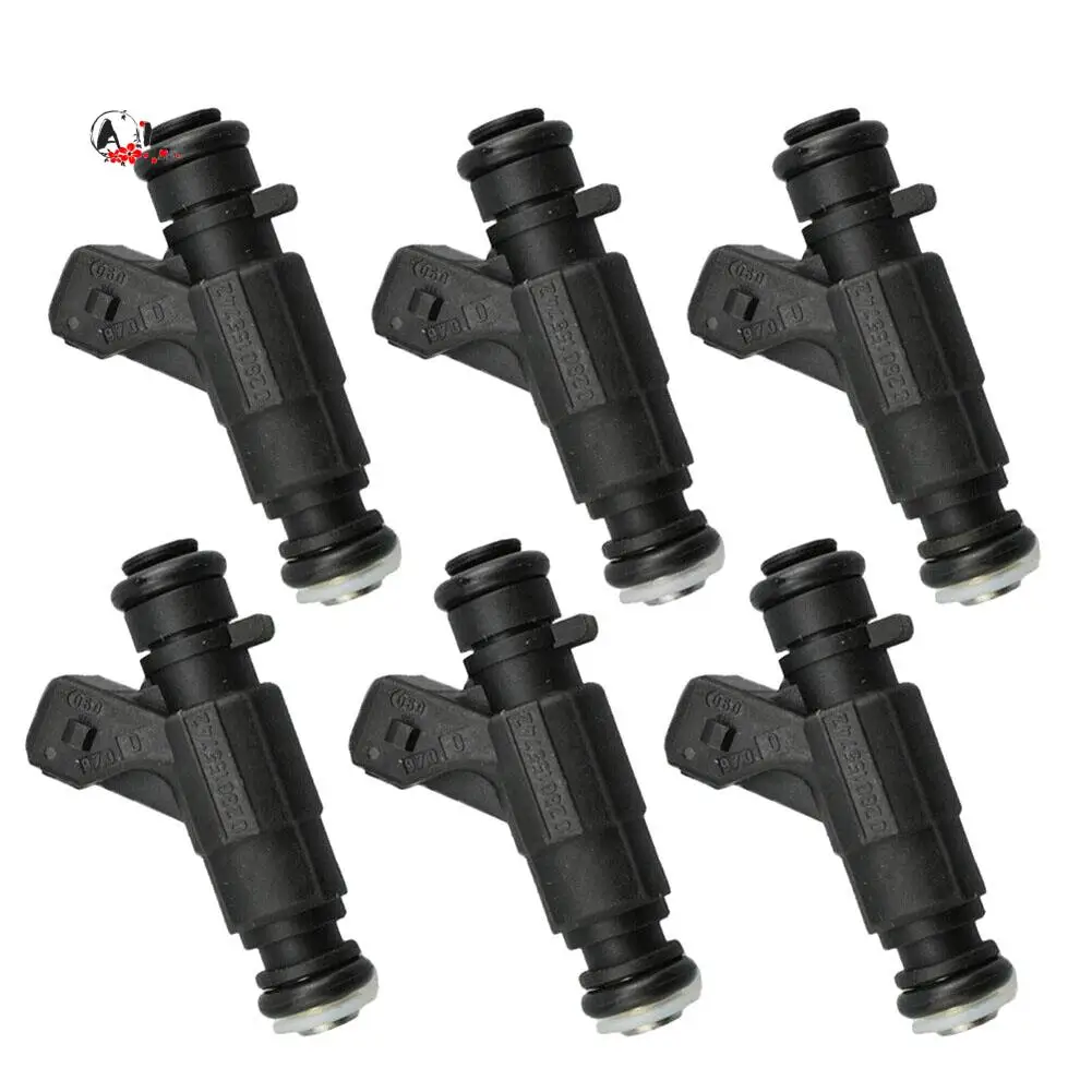 

A10E-Set Of 6 Fuel Injectors A1120780049 0280155742 For Mercedes Benz CLK320 E320 C280 ML320 3.2L 2.8L V6 1998-2000
