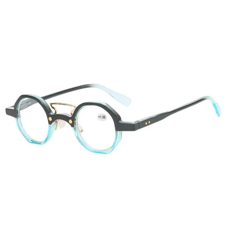 Blaulichtblockierende Lesebrille für Mann und Frau, Retro-Presbyopie-Brille mit rundem Rahmen zum Lesen, 1,0 1,5 2,0 2,5 3,0 3,5 – Detail 5