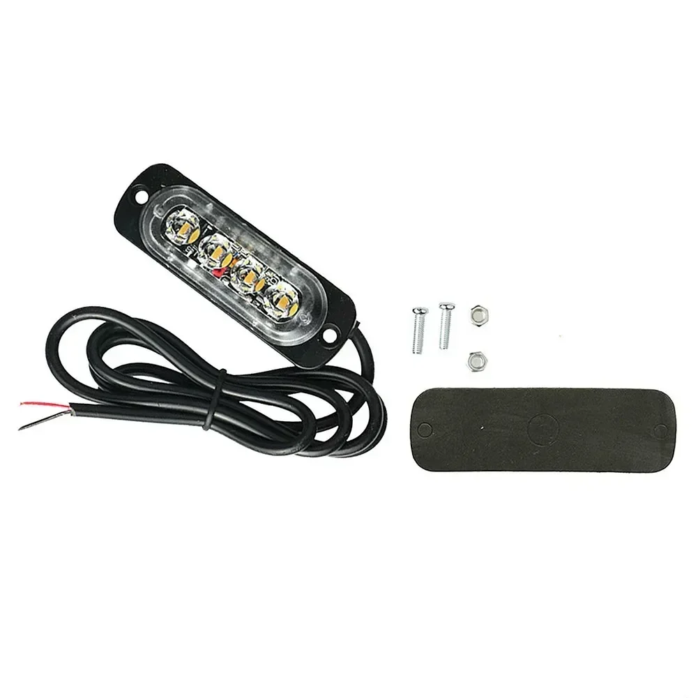 Led Side Marker Lights Amber Recovery Car 12V/24V LED Lighting Bar Orange Grill Breakdown Flash Led Emerge Strobe Lights