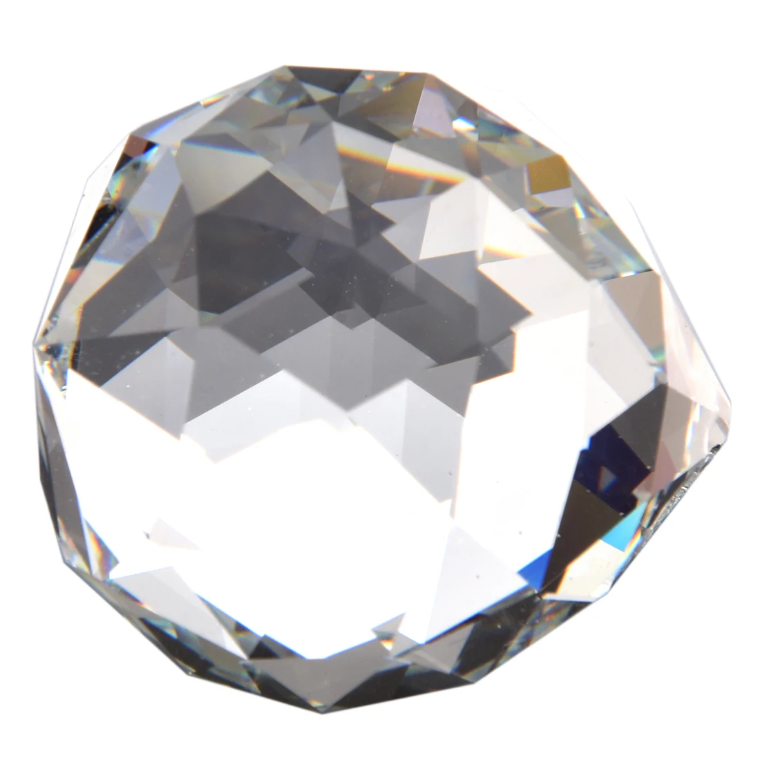 ABZV-40MM Feng Shui Bola pendente de cristal de decoração facetada (transparente)