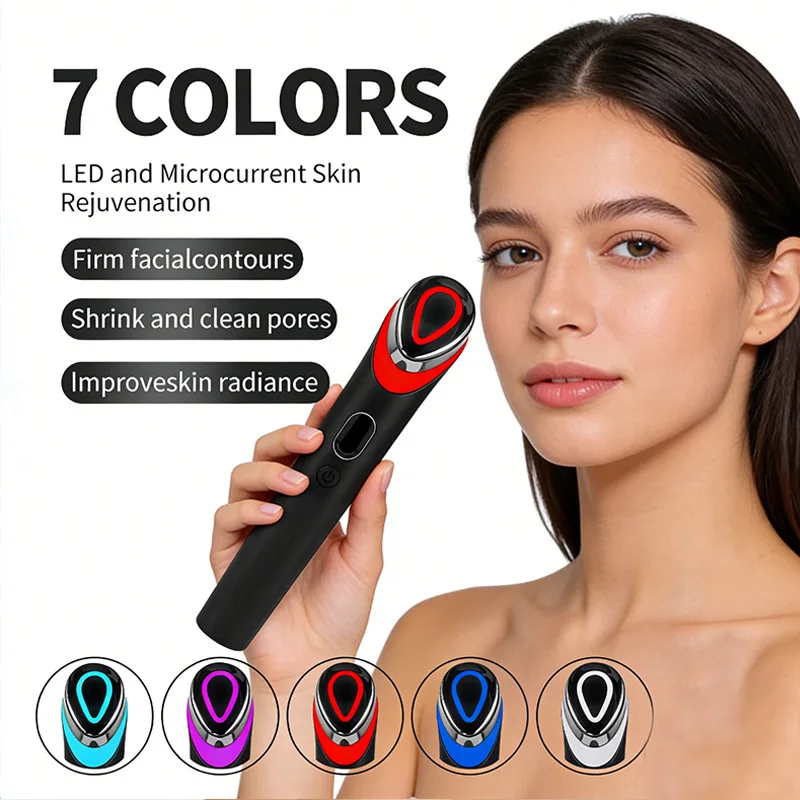7 Farben Age-R Booster Pro Anti-Aging Schönheitsgerät Hautstraffung Faltenentferner Elektrischer Augenmassager Gesichtslifting