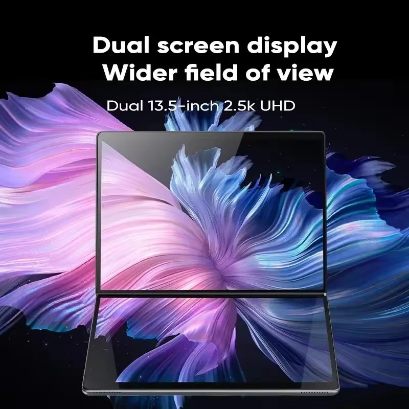 13,5 Zoll LCD-Bildschirm Touchscreen Dual-Screen Laptop für Studenten & Geschäftsleute, 16GB DDR5