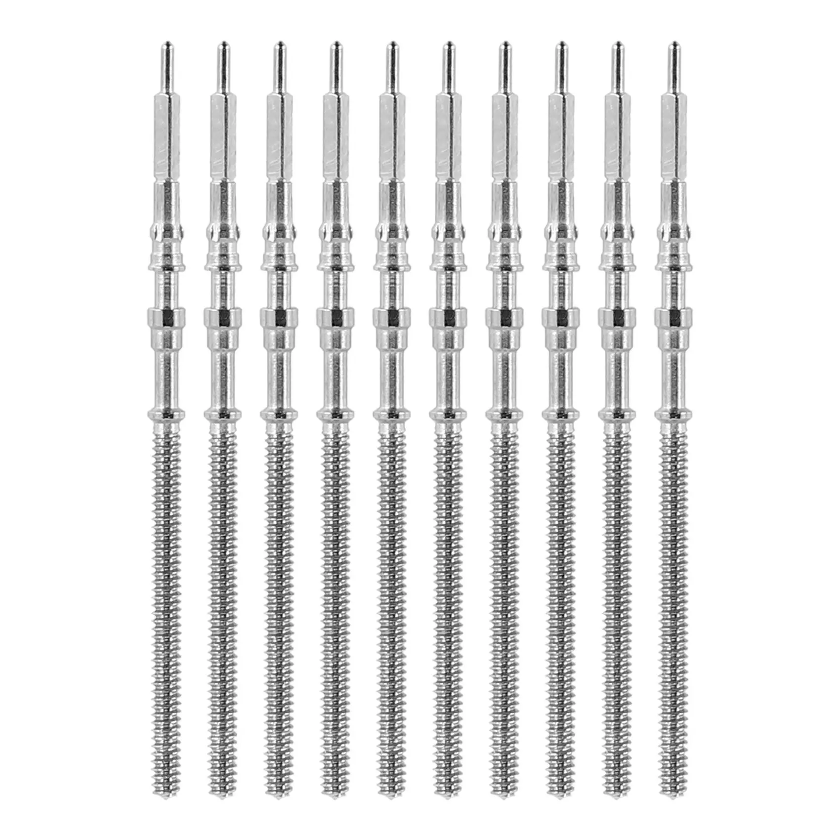

Hot 10Pcs Movement Watch Steel Stem Crown Kit Watch of Parts NH35 NH36 NH38 NH39 Movement Watch Stem Spare Parts