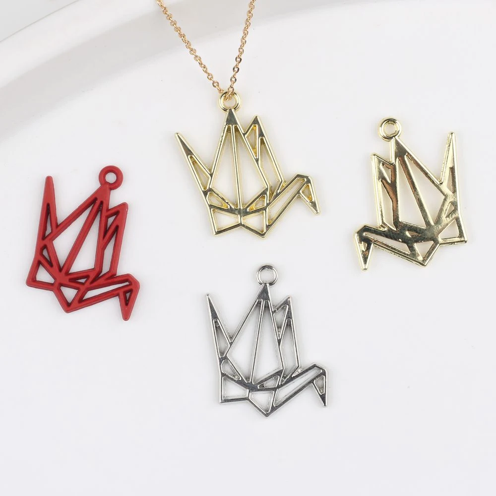 

10pcs Hollow Cute Animal Bird Pendant Earring Necklace Jewelry Making Accessories DIY Handmade Supplies Craft Fashion Ornament