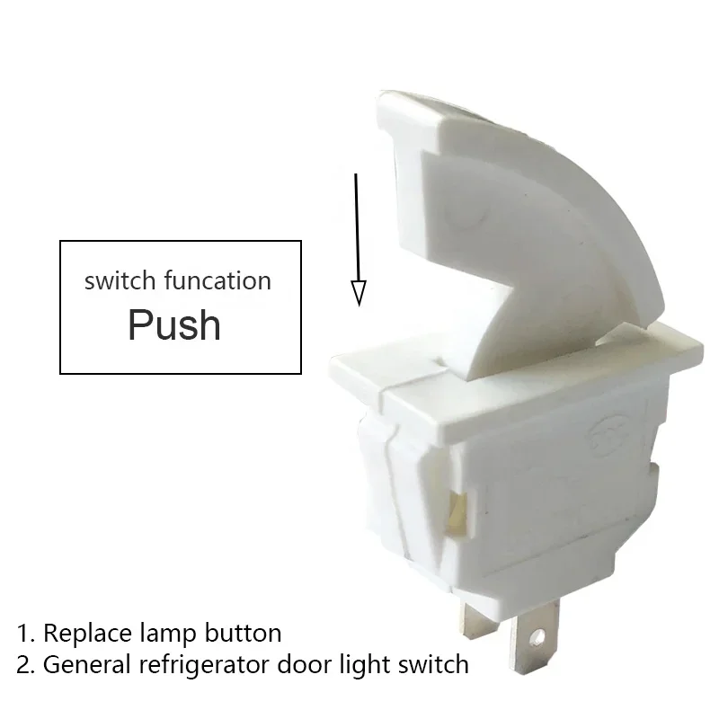 

Refrigerator 125V 5A 1NC 1NO Freezer Fridge Door Light Momentary Switch