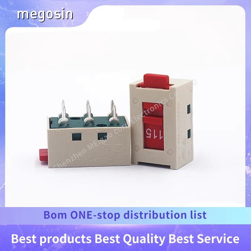 1~5pcs/lot Power transfer switch 6-pin 2-position high current voltage switching switch 115V to 230V