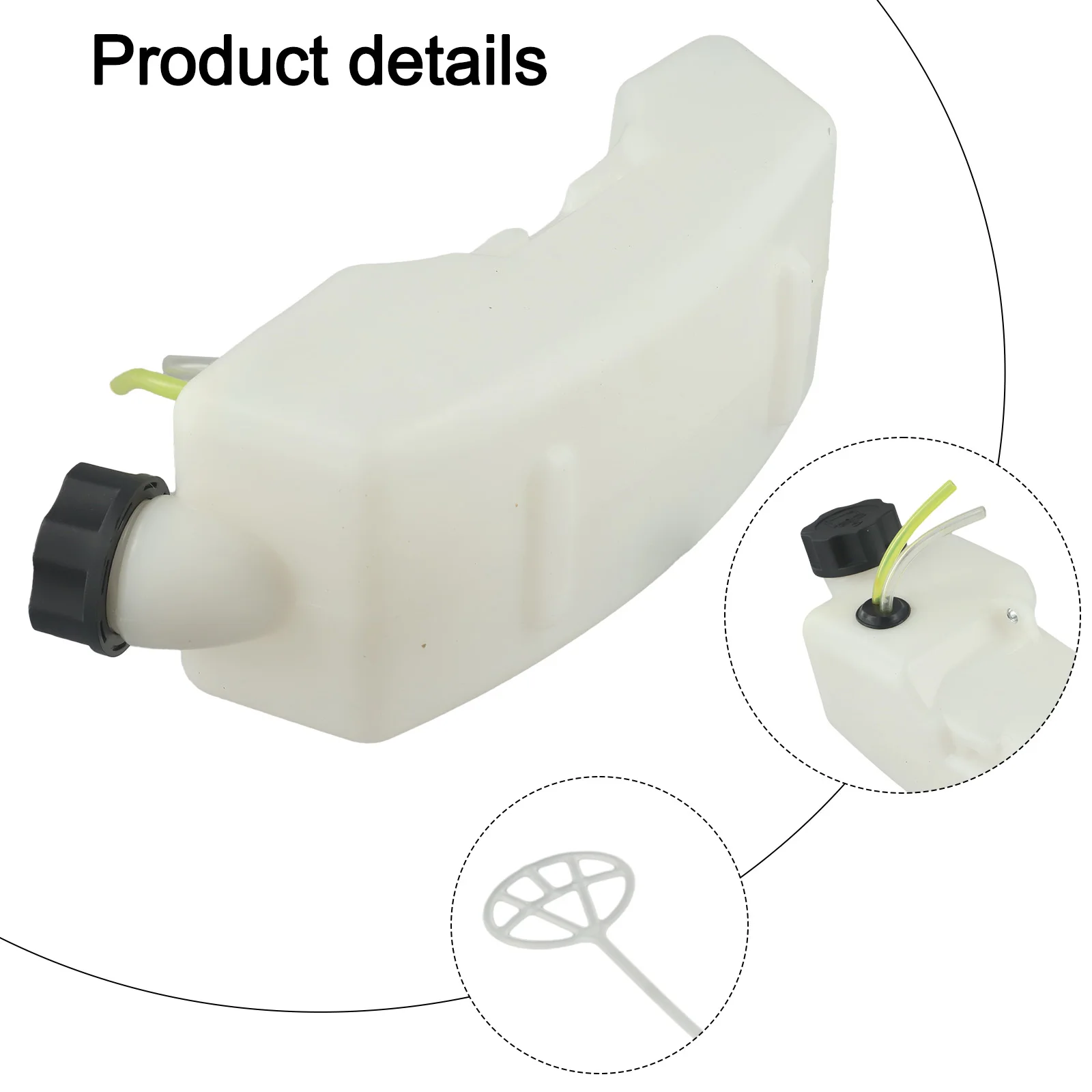 Garden Multi Tool Fuel Tank Replacement Distance Between Fixing Holes 98mm/3 85 Inches Package Includes Fuel Tank Cap