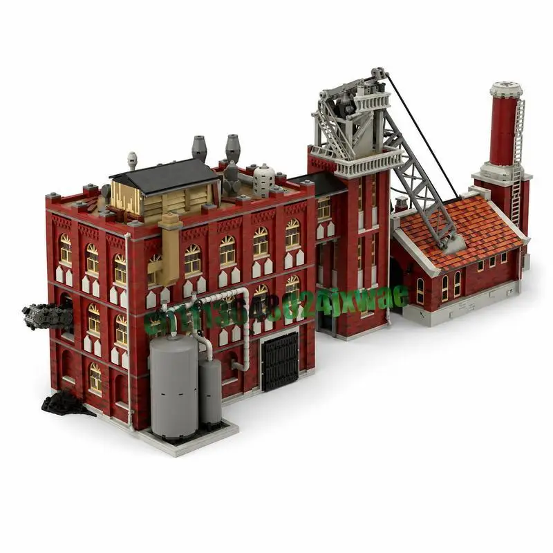 NEW 14648PCS Coal Colliery Mine MOC Architecture Model Custom Puzzle DIY Assembly Educational Toy Gift Collection Display Bricks