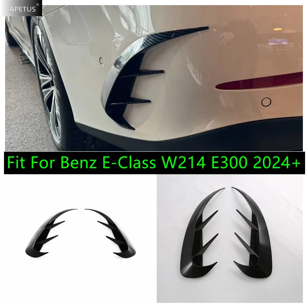 

Car Rear Bumper Fog Light Lamp Grill Eyebrow Wind Knife Spoiler Cover Trim Kit Fit For Mercedes Benz E-Class W214 E300 2024 2025